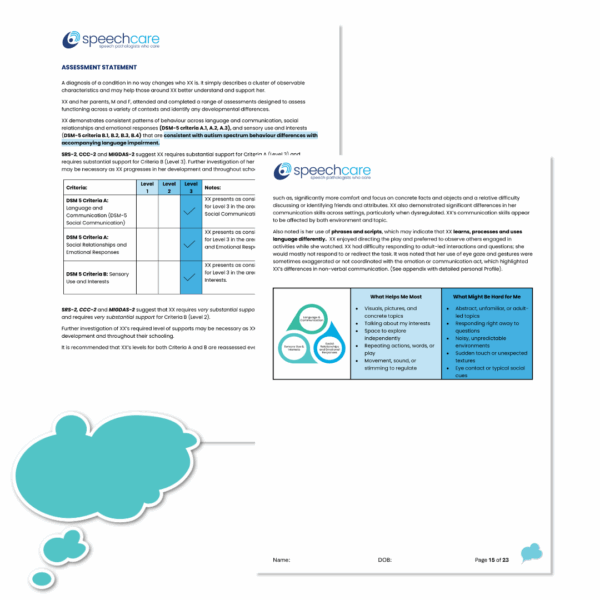 Affirming Autism Assessments - Templates - Image 5